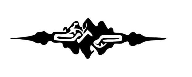 Ein schwarz-weißes Logo eines Helmträger-Motocross-Fahrers auf einem Motorrad, mit den Worten 'Motocross' und 'Motorrad' in fetter Schrift.
