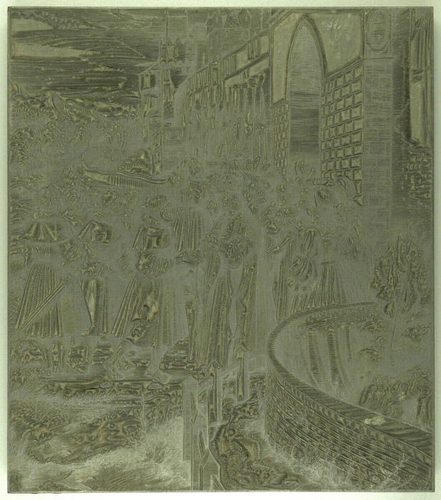 Grünes Buchcover mit einer Stadtansicht-Illustration, die hohe Gebäude, Bäume und einen blauen Himmel zeigt, mit fetter Schrift unten.