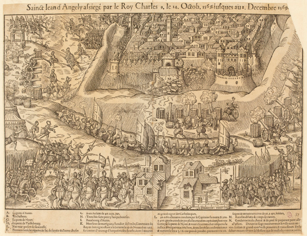 Ein Blatt Papier mit einer von Hand gezeichneten Karte einer Stadt mit vielen Menschen und begleitendem Text.